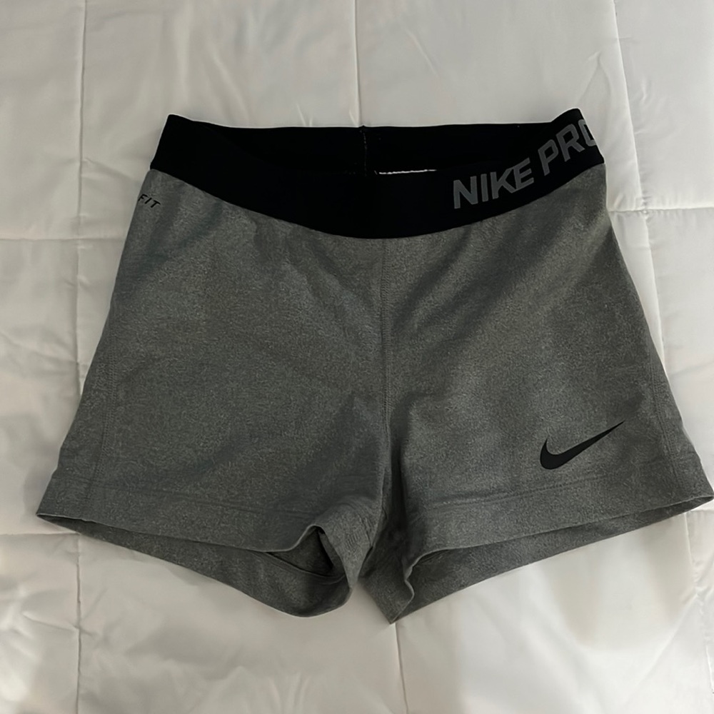 Grey Nike Pros (Size: Small)